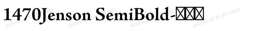 1470Jenson SemiBold字体转换
